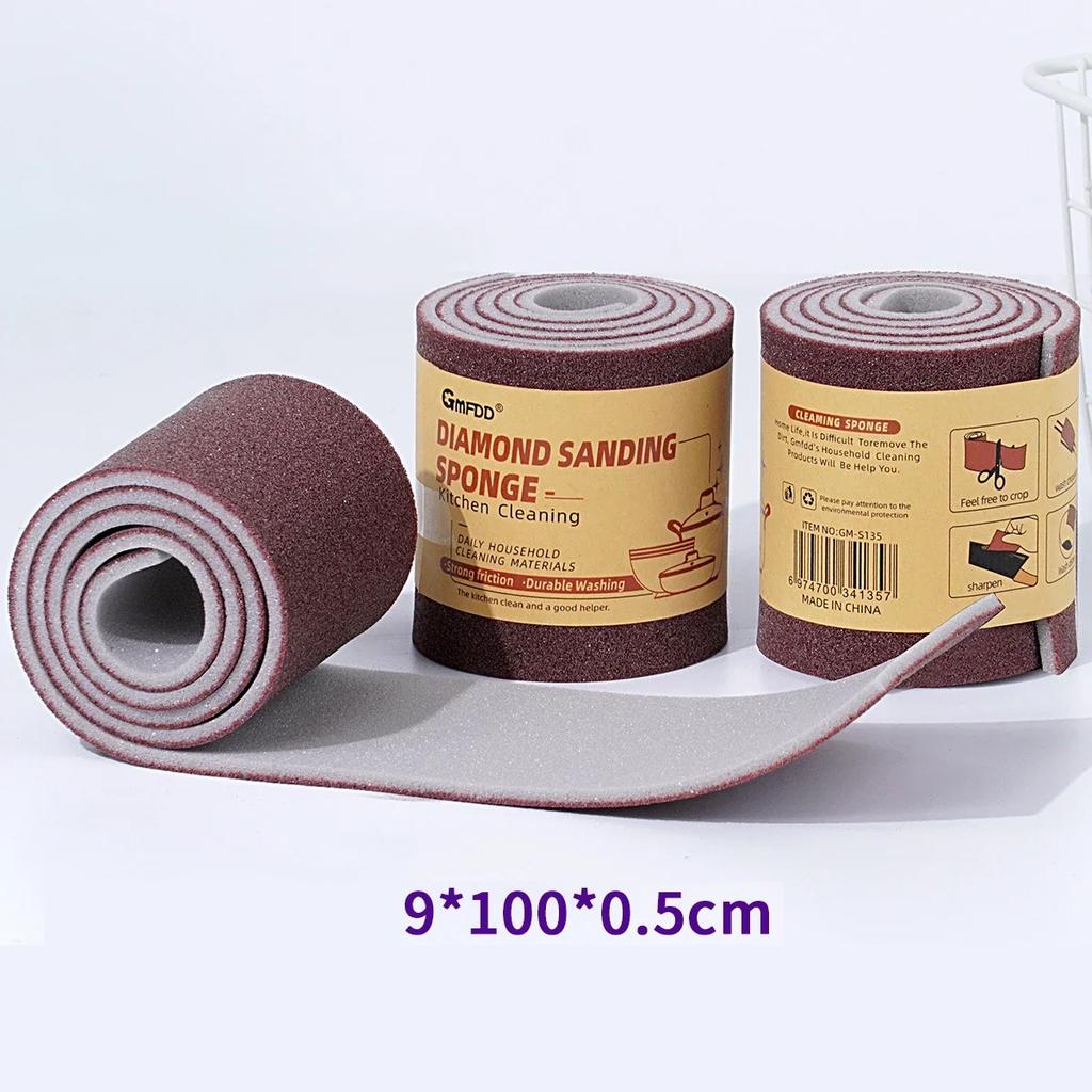 Emery Cleaning Brush Magic Sponge Eraser Descaling Silicon Carbide Descaling Cleaning Brush Stove Top Pot Kitchen Tools