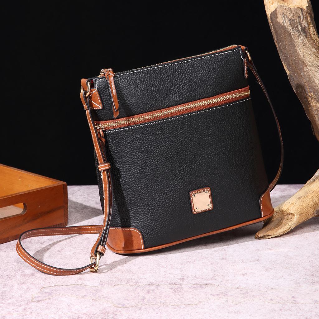 Dámská taška Vintage Pebbled Lychee Grain Textura Crossbody taška Vícebarevná dámská taška