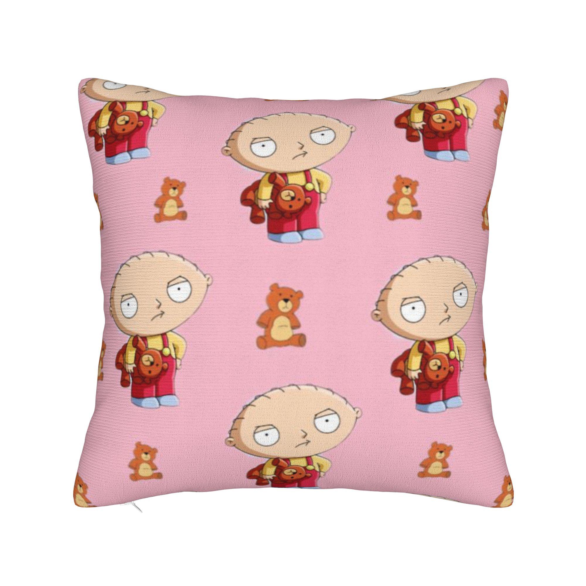 

Decorative Pillow Cover F-Family Funny Guy Merch Seater Pillow Case Cover Zipper Multi-Size 12x12Inch