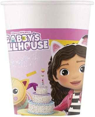 Gabi Cat House Paper Cups 200ml 8 Pcs