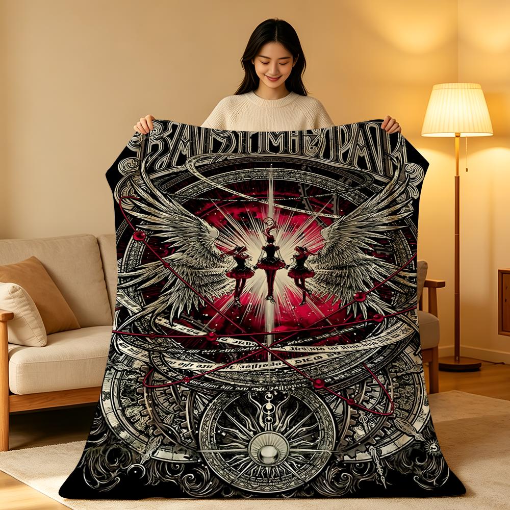 K-pop group B-Babymetal Throw High-Density Short Plush Blanket Soft Skin-Friendly for Sofa Nap Air-Conditioned Room