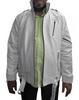 NOORA Men's Real Leather White Jacket ST032