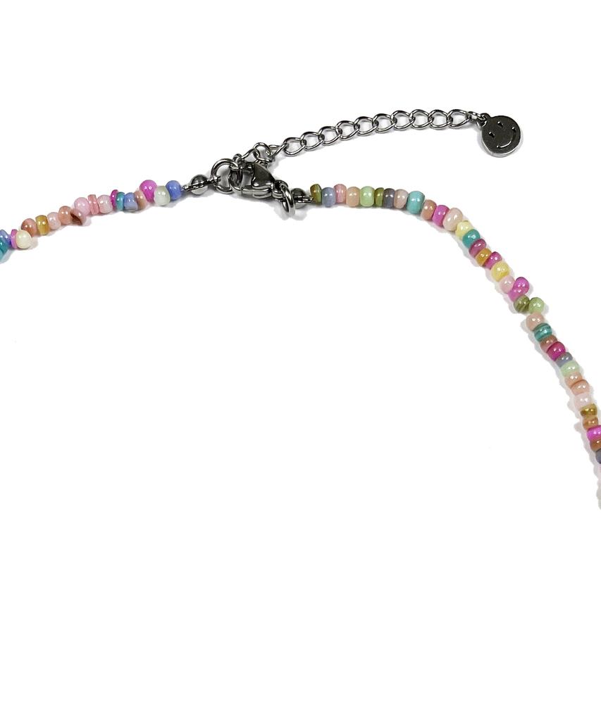 Sk8Er Rock Starfish Pearl Rondelle Necklace (Multi)