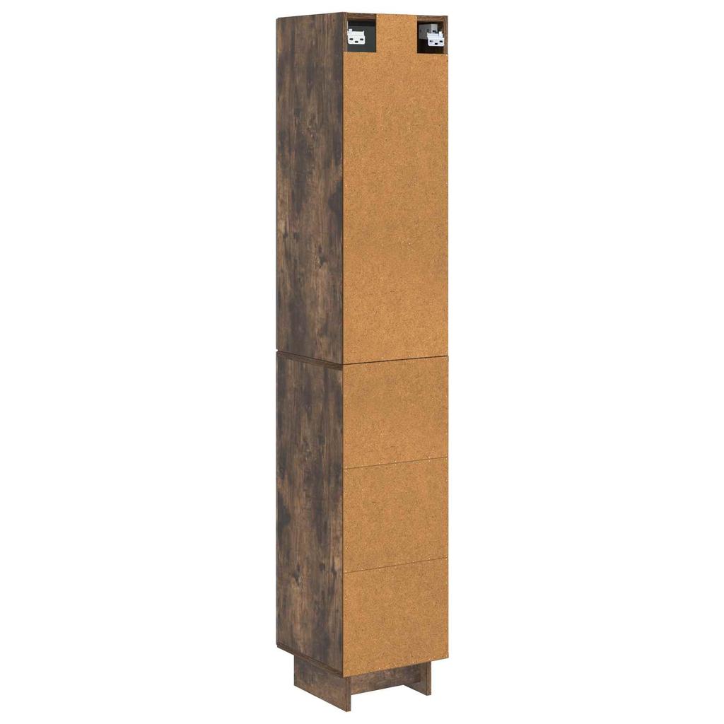 Cabinet Set 2 pcs Smoked Oak 34.5 x 33 x 90 cm