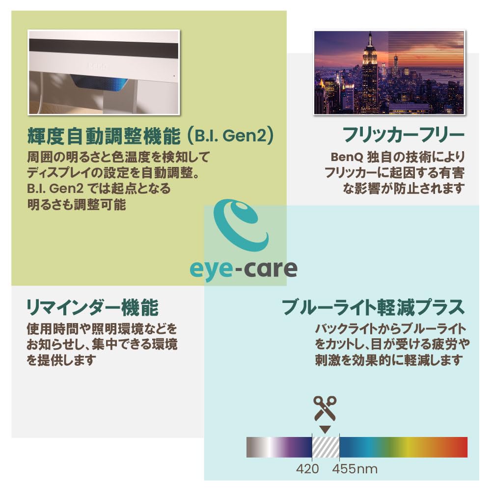 BenQ Japan BenQ Eye Care Monitor GW2490T with automatic brightness adjustment function light reduction speaker x game (23.8 inch/Full