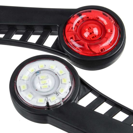 2ks Automobilový přívěs Autobus Nákladní vozidlo Boční obrysová světla Kontrolka Výstražný signál Zadní světlo