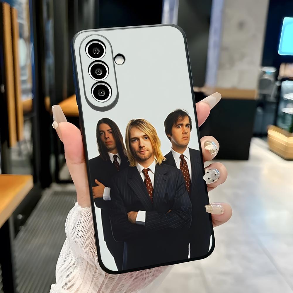 

Чехол для телефона Rock Band N-Nirvana для Samsung S26 S25 Plus S20 S20 Plus S22 Ultra S23 FE S21 Plus S21 Ultra Мягкий чехол Samsung S21 FE