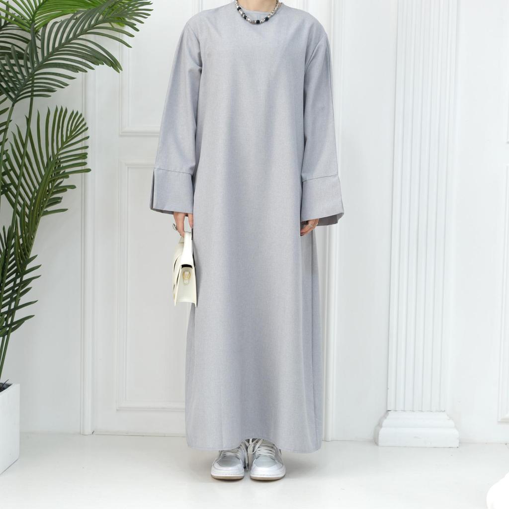 Elegant Plus Size Loose Dress Robe - 2024 Collection for Middle East and Turkey