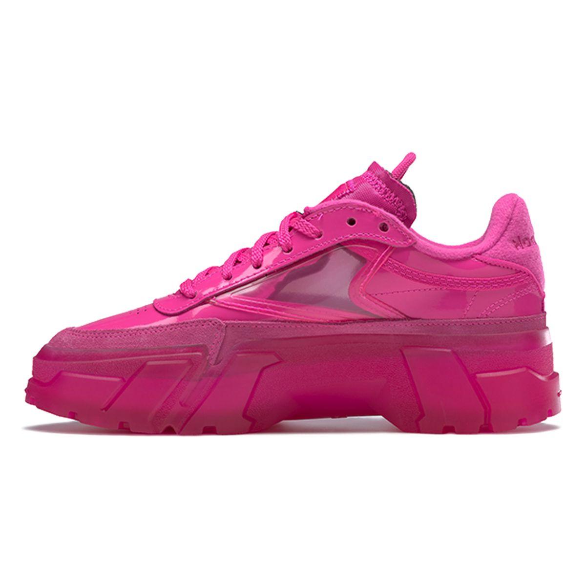 Cardi B x Reebok Club C Series Synthetic Leather Low-Top Skate Shoes, Women s Pink H01011 35.5