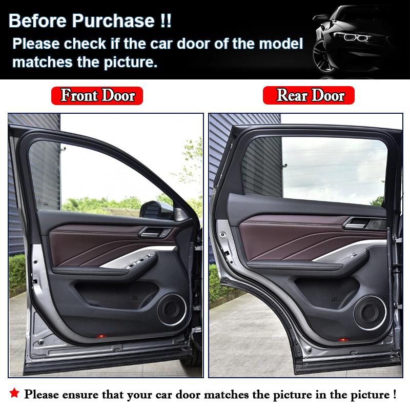 Car Door Anti Kick Pad Carbon Fiber Protection Decals Stickers for Changan WEY Vv6 2018 2019 2020 2026 Auto Accessories