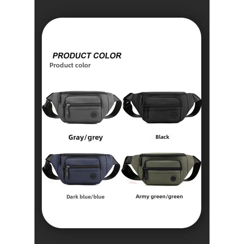 Men's Travel Chest Bags Waterproof Multi-functional Waist Bag Outdoor Sports Shoulder Bag Portable Crossbody Sling Bag
