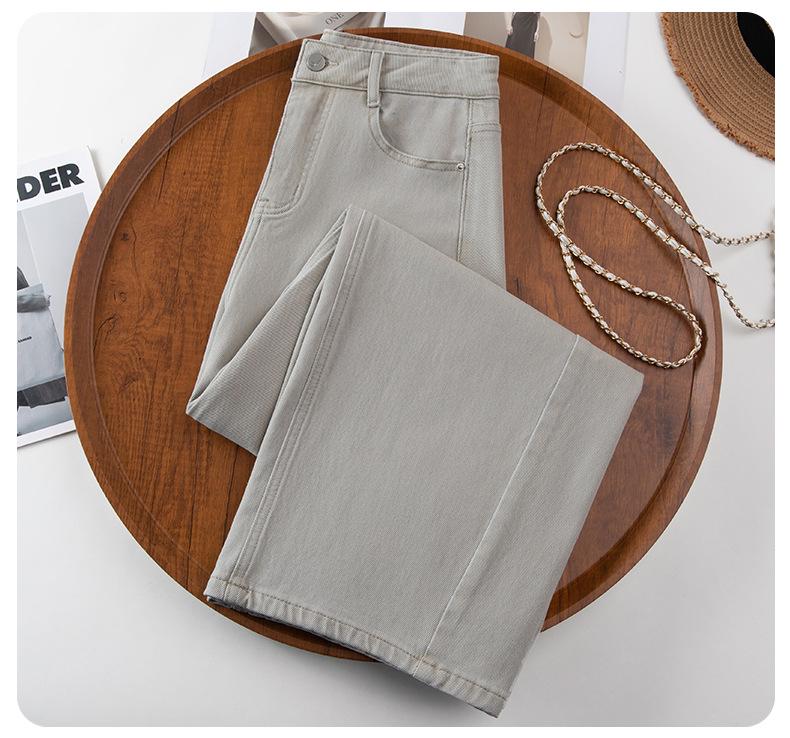 Frühling 2026 Damen High-Waist Weitbeinige Tencel Denim Hose - Trendig, Locker und Stilvoll