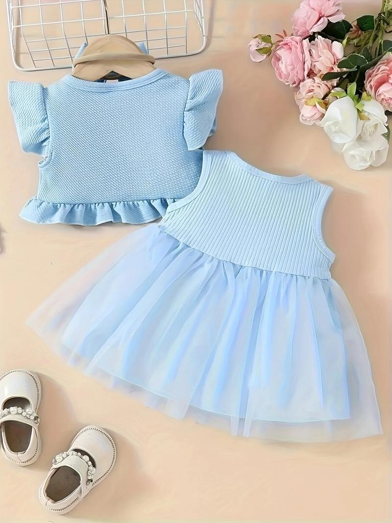 Kid's 2 Piece Printed Suit Short Sleeve Button Up Top Wide Leg Pants Suit Set Pajamas Home Casual Suit