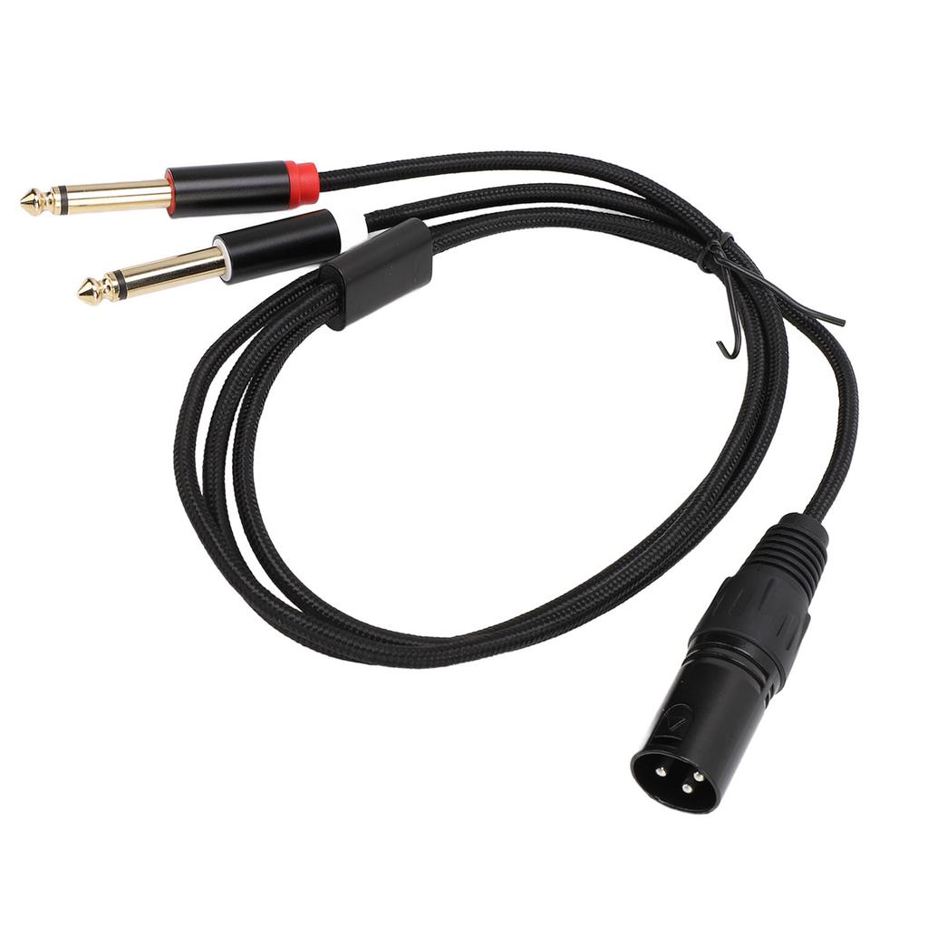 Dual 6,35 mm TS Stecker auf XLR 3-polig Stecker Kabel Dual 14 Zoll Mono auf XLR Y-Splitterkabel für