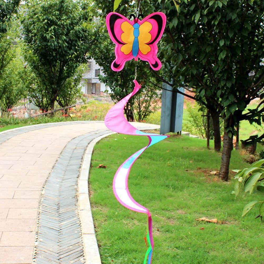 Hanging Rotate Windmill Colorful Spiral Windchimes Vintage Animal Windmill Yard Lawn