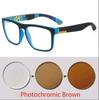 Custom Minus Masculino Made Myopia Prescription Lens Square Fullrim Sports Colorful Mirror Sunglasses 1 To5