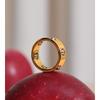 Eetit Fashion Stainless Steel Rollable Beads Golden Ring for Women 18K PVD Plated Texture Personalized Finger Jewelry New