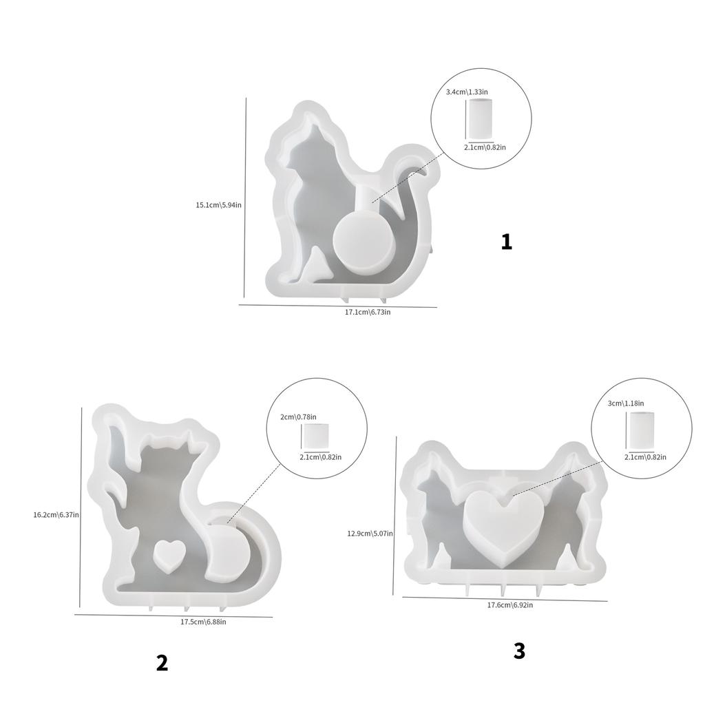 Animal Theme Epoxy Resin Molds for Creating Miniature Hydroponic Plant Holders Handmade Craft Supplies Silicone Molds