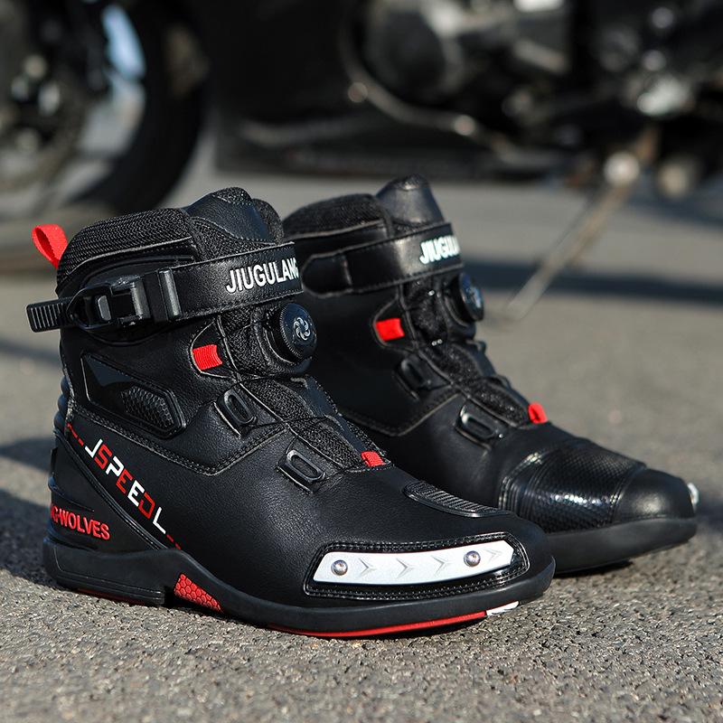 Breathable Non-Slip Motorcycle Riding Boots - Large Size Touring & Racing Protective Shoes
