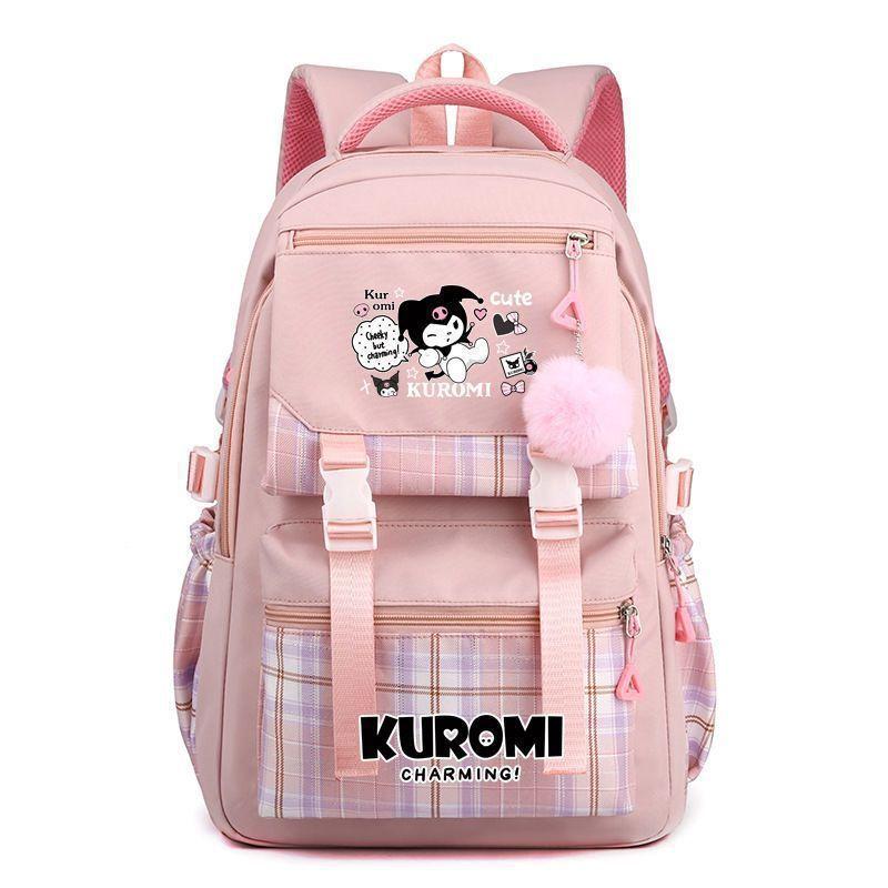 Kulomi Backpack for Elementary School Students, Korean Version, Cute Cartoon Girl, JK Backpack, Melody Junior High School Backpack for Girls