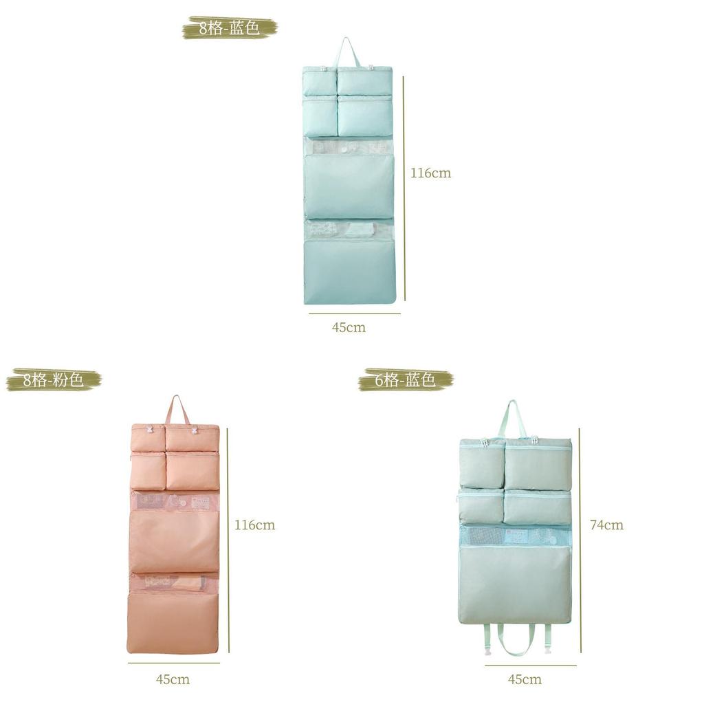 Portable Travel Storage Bag With Multiple Compartments For Clothing And Accessories