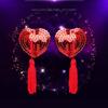 1 Pair Tassel Heart Shape Bra Sequin Womens Silicone Pasties Sexy Women Lingerie