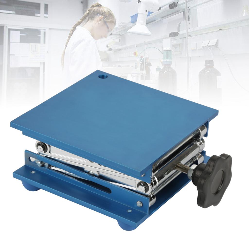 Aluminiumoxid-Laborhebebühne-Stand-Scherengestell 150*150*250mm