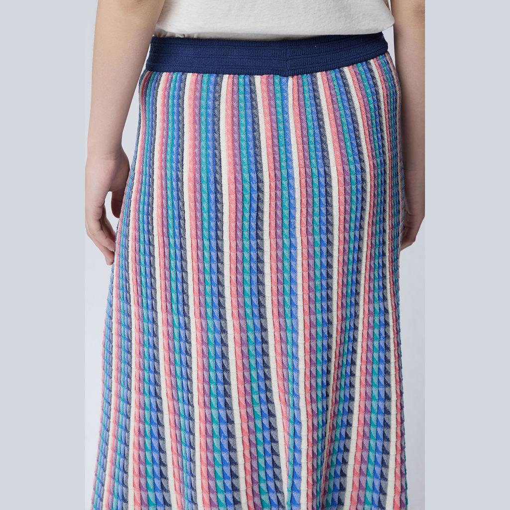 Benetong Multi-Stripe Knit Skirt_Bask05611Mu