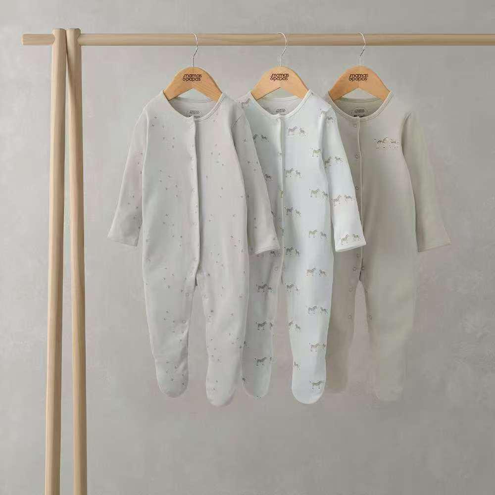 Spring & Autumn Baby Jumpsuit: Foot-Covering, Cotton Romper Pajamas for Newborn Boys & Girls