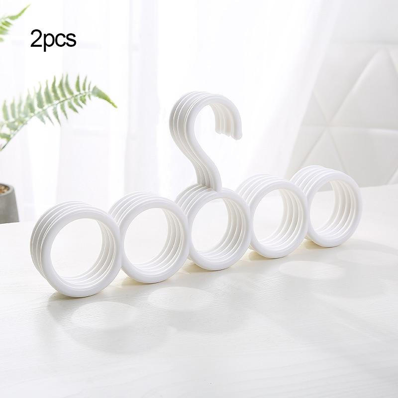 2/5/10/20pcs-Plastic Solid Pants Hanger Multifunctional Hanger Pants Hanger Scarf Storage Hange