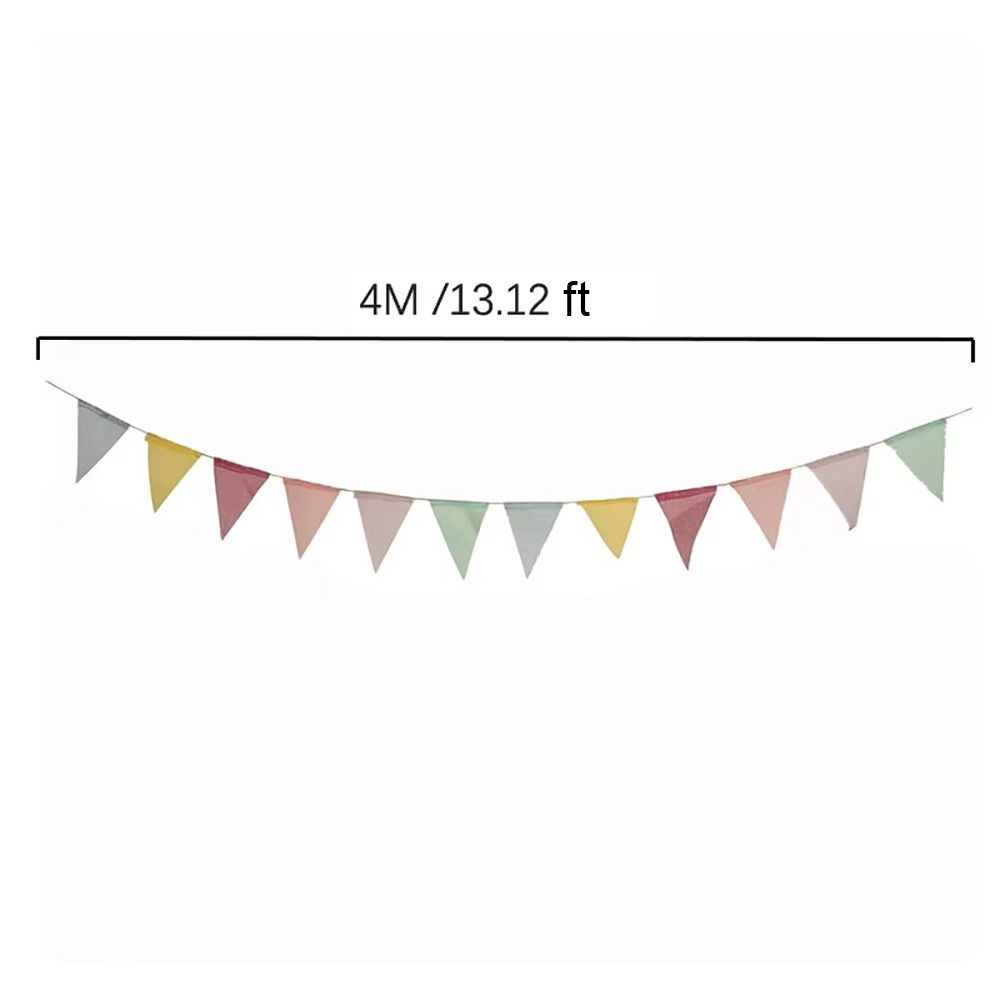 1Pcs 12 Flags Colorful Flag String  for Happy Birthday Party Wedding Decoration