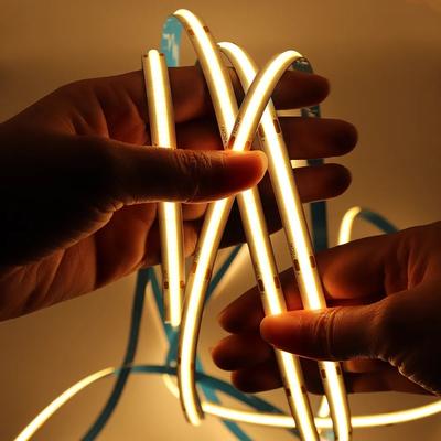 5M 10M COB LED Strip Lights 12V 24V 480LEDs/M High Density Linear Light Flexible LED Tape for Room Decoration 3000K 4000K 6000K