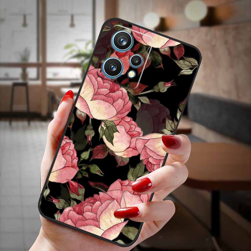 For Realme 9 Pro 5G 2022 Case Cartoon 3D Emboss Flower Relief Phone Cases For realme 9 Pro Plus 5G Silicon Cover Realme9 9pro+