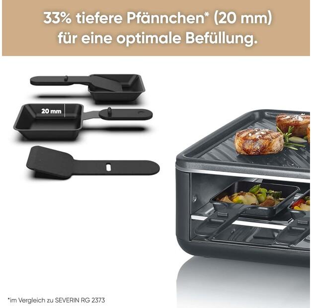 Раклетница Severin RG 2366 Black Line Lite Naturstein (2366000)