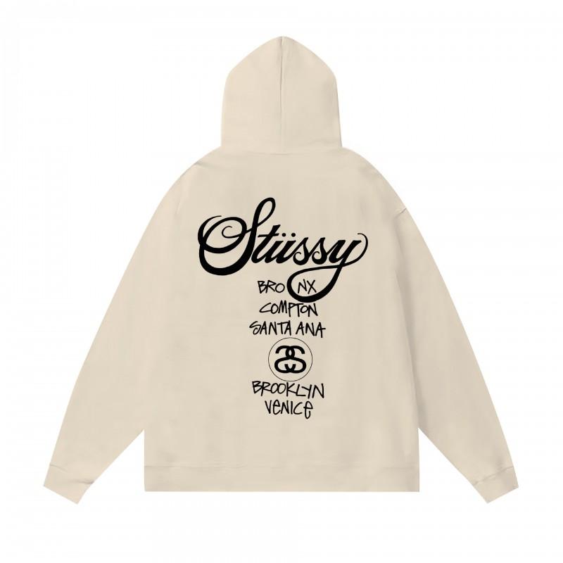 Classic Print Hooded Sweatshirt Teens Unisex Loose Fit Cotton Pullover Streetwear