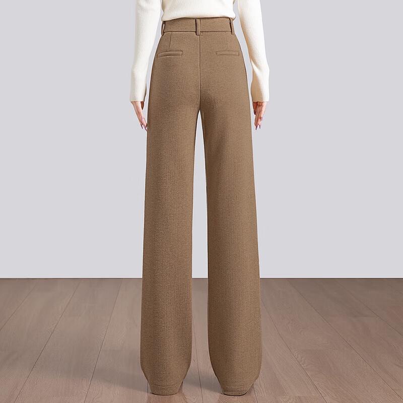 Women's Drapey High-Waist Wide-Leg Casual Pants