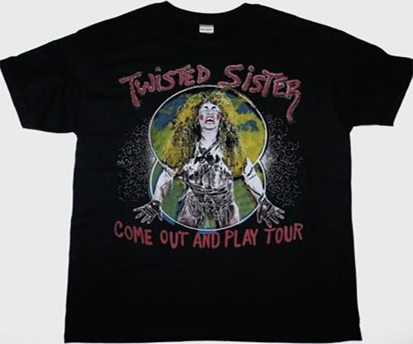 Twisted Sister Come Out and Play Ultimate Metal Assault Tour New Black Artwork Unisex T-Shirt XXL