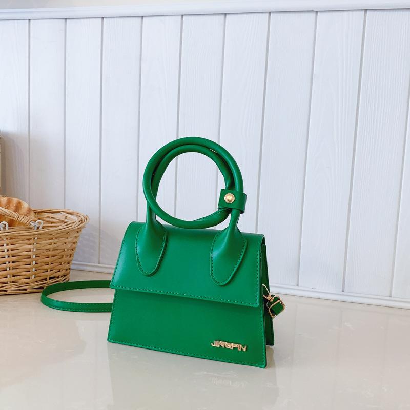 Foreign style small bag 2025 new Mori sweet girl candy color hand bag trendy versatile messenger small square bag