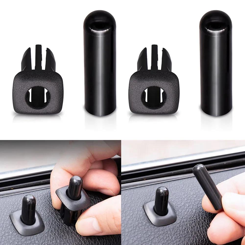 4PCS Car Rear Door Lock Pin Knob Cap for BMW 5 Series F10 F18 E39 X5 E53 520 525 523 528 530 X3 X4 F25 ABS Interior Accessories