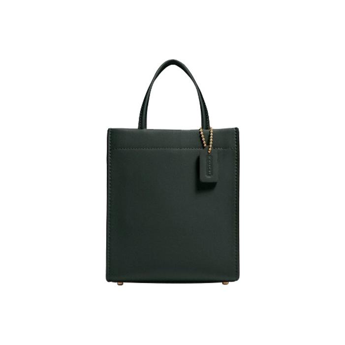 

Coach Cashin 14 Leather Tote Bag Shopping Bag Shoulder Crossbody Handbag Mini Women tote Dark-Green C4828-B4RFT Basic Set (Bag+Dust Bag)