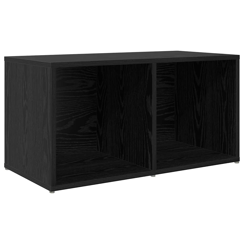 Wall Mounted TV Cabinet Set 3 pcs Black Particleboard