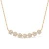 Moissanite Diamond Necklaces for Women, Dainty 14k Gold/925 Sterling Silver Choker Necklace Gold Plated Jewelry Trendy Gift