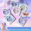Glue-Free Natural Curled False Eyelashes - Animal Series, Thick Segments, Fine Stem for Comic Eyes and Beginners