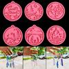 Pendant Clay Mold Candy Chocolate Jewelry Making Tool Silicone Moulds Keychain Molds Christmas Ball Mold