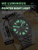 BINBOND New 8181 Luxury Fashion Men's Quartz Watch, Sports Waterproof Night Light Calendar, Business Men's Quartz Watch
