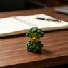 Yousheng Broccoli Duck Ornament, Resin Veggie Ducks Figurine, Cute Vegetable Duck Decoration for Office Desk Bedroom Living Room Balcony Car