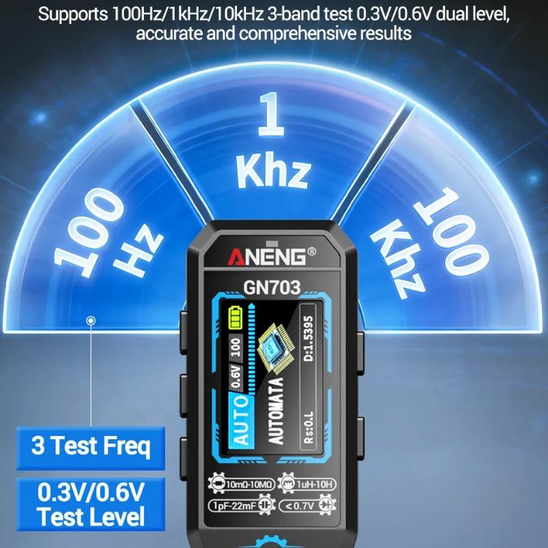 2026 Multifunctional Smart Tweezers LCR Meter Professional SMD ESR Test Capacitance Resistance Inductance Digital LCR Bridge Calibration USB Charging