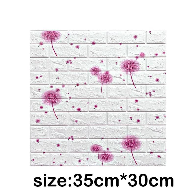 

10 шт. 35 см x 30 см Самоклеящиеся панели 3D Мягкие противоударные обои из пены Имитация кирпичной кладки Наклейки на стену Гостиная Детская спальня Декор 35cmx30cm 10Pcs