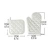 High Temperatures Resistant Kitchen Gloves And Pad Microwave Safe Pot Holder Polyester Grilling Baking Accessories