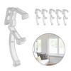 Horizontal Blind Repair Kits 20 Pieces Plastic Clear Clips Easy Installation Curtain Hardware for Window Valance Clips